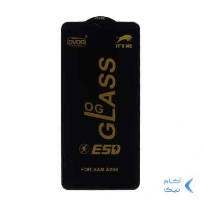محافظ صفحه نمایش شیشه ای درجه یک Samsung Galaxy A20S - Full Cover OG - ESD OVOG (بدون پک) - مشکی