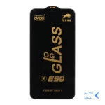 محافظ صفحه نمایش شیشه ای درجه یک Apple iphone 11 / XR - Full Cover OG - ESD OVOG - (بدون پک) - مشکی