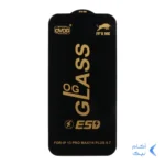 محافظ صفحه نمایش شیشه ای درجه یک Apple iphone 13 Pro Max / 14plus (max) - Full Cover OG - ESD OVOG (بدون پک) - مشکی