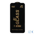 محافظ صفحه نمایش شیشه ای درجه یک Apple iphone X Max / XS Max / 11 Pro Max - Full Cover OG - ESD OVOG (بدون پک) - مشکی