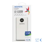 پاوربانک PD و فست شارژ ADATA 20000mAh مدل P20000QCD 18W - سفید (گارانتی آونگ)