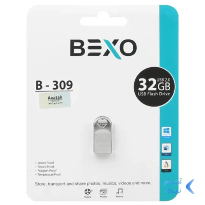 BEXO B-309 USB2.0 Flash Memory-32GB (گارانتی داده پردازی آواتک) نقره ای