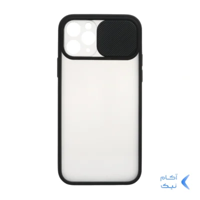 قاب پشت مات محافظ لنزدار کشویی Apple iPhone 11 Pro - مشکی
