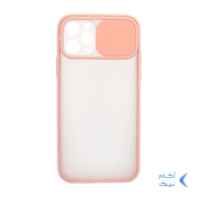 قاب پشت مات محافظ لنزدار کشویی Apple iPhone 11 Pro - گلبهی