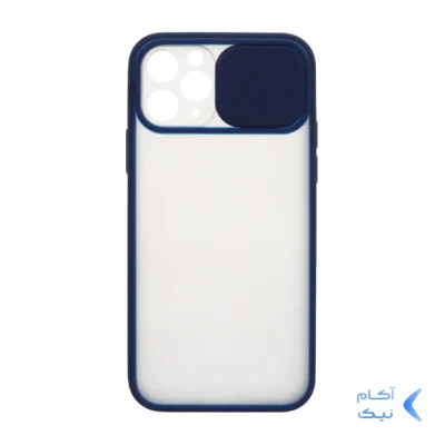 قاب پشت مات محافظ لنزدار کشویی Apple iPhone 11 Pro - سرمه ای