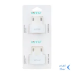 تبدیل برق 2 به 2 NITU مدل NT-A1 - سفید (بسته 2 عددی)