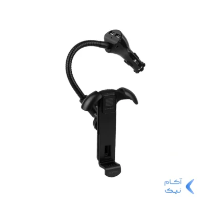 پایه نگهدارنده گوشی موبایل yesido مدل CH05 به همراه شارژر فندکی - مشکی
