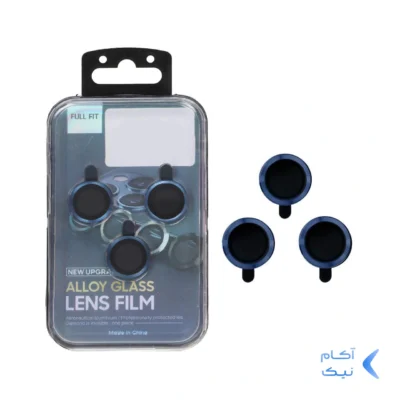 محافظ لنز رینگی اورجینال Apple iPhone 13 / 13 Mini / 12 Pro Max - آبی (پک بزرگ)