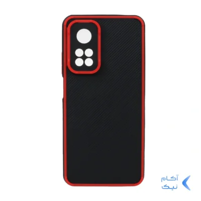 قاب کربنی محافظ لنزدار Xiaomi Mi 10T / Mi 10T Pro / K30S - قرمز
