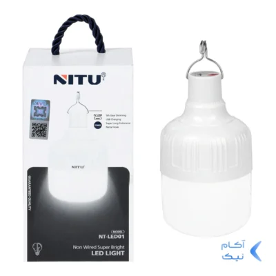 لامپ ال ای دی شارژی NITU LED01 (گارانتی 18 ماه تعویض نیکان همراه)