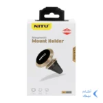 هولدر گوشی موبایل مگنتی دریچه ای خودرو NITU مدل NH10 - مشکی طلایی