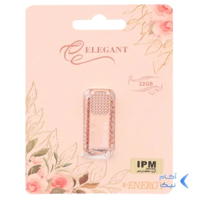 X-ENERGY ELEGANT USB2.0 Flash Memory - 32GB رزگلد (گارانتی مادام العمر IPM)