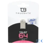 TRUEBYTE TRUST USB2.0 Flash Memory-64GB نقره ای (گارانتی مادام العمر شرکت آی تین)