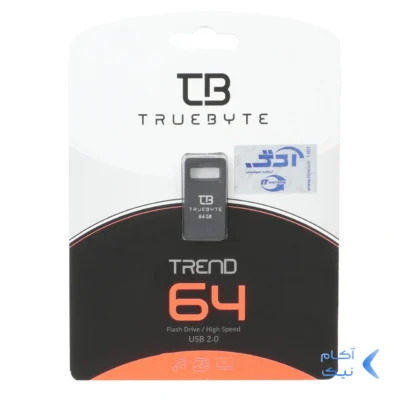 TRUEBYTE TREND USB2.0 Flash Memory-64GB مشکی (گارانتی مادام العمر شرکت آی تین)