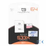 TRUEBYTE microSDXC & adapter A2 V30 U3-(80MB/S-533X)-64GB (گارانتی مادام العمر شرکت آی تین)