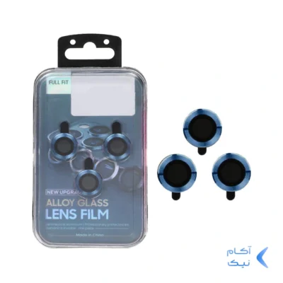 محافظ لنز رینگی اورجینال Apple iPhone 11 / 11 Pro / 11 Pro Max / 12 / 12 Pro / 12 Mini - آبی (پک بزرگ)