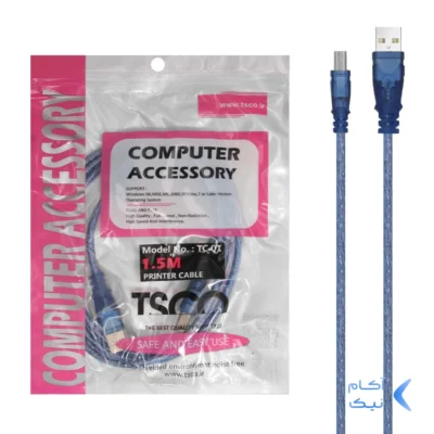 کابل پرینتر TSCO USB2.0 مدل TC 01 با متراژ 1.5 متر