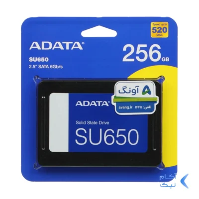 هارد اینترنال ADATA SSD مدل Ultimate SU650 ظرفیت 256GB - مشکی (گارانتی شرکت آونگ)
