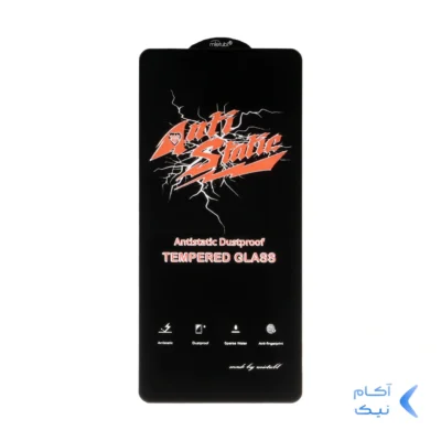 محافظ صفحه نمایش شیشه ای Samsung A71 / A72 / A73 / M51 / M52 / M53 / M54 / M62 / Redmi Note 12 Pro 5G / Note 12 Pro Plus / Poco X5 Pro / Poco F5 - Full Cover Anti Static Mietubl (بدون پک) - مشکی