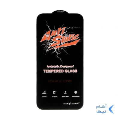 محافظ صفحه نمایش شیشه ای Apple iPhone 12 / iPhone 12 Pro - Full Cover Anti Static Mietubl (بدون پک) - مشکی