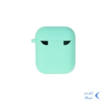 کاور ایرپاد سیلیکونی اورجینال Apple Airpods 1 / 2 - سبزآبی