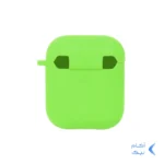 کاور ایرپاد سیلیکونی اورجینال Apple Airpods 1 / 2 - فسفری