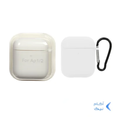 کاور ایرپاد سیلیکونی اورجینال Apple Airpods 1 / 2 - سفید