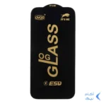 محافظ صفحه نمایش شیشه ای درجه یک Apple iphone 16 - Full Cover OG - ESD OVOG - مشکی (بدون پک)