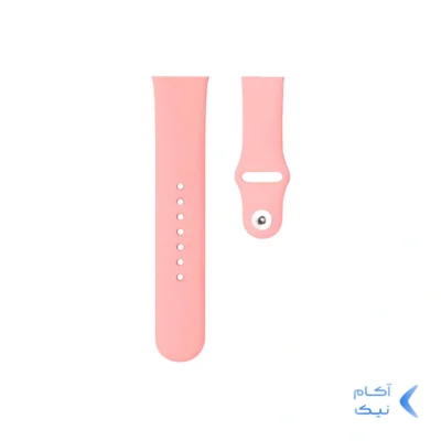 بند سیلیکونی ساعت هوشمند سایز 20 میلیمتری - صورتی