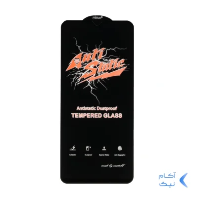 محافظ صفحه نمایش شیشه ای Xiaomi Redmi 9 / Redmi 9A / Redmi 9C / Redmi 9 Prime / Redmi 10A / Poco C3 / Poco C31 - Full Cover Anti Static Mietubl (بدون پک) - مشکی