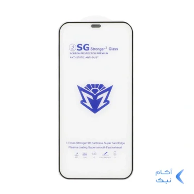 محافظ صفحه نمایش شیشه ای Full Cover Esd-SG مدل iPhone 12 / 12 Pro