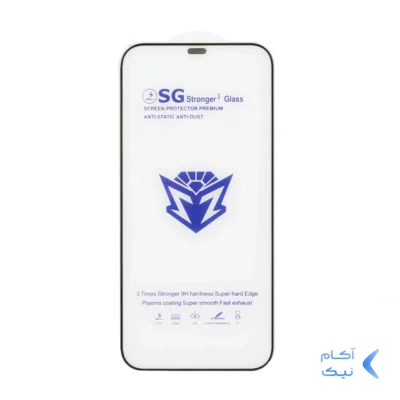 محافظ صفحه نمایش شیشه ای Full Cover Esd-SG مدل iPhone 12 pro max