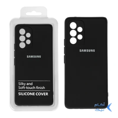 قاب نیو سیلیکون محافظ لنزدار RFF مدل Samsung A53 مشکی (پک دار)