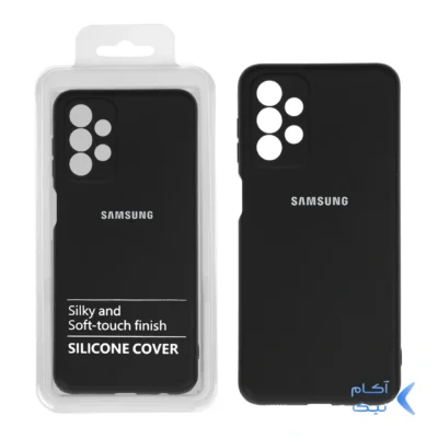قاب نیو سیلیکون محافظ لنزدار RFF مدل Samsung A23 مشکی (پک دار)