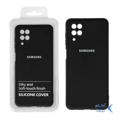 قاب نیو سیلیکون محافظ لنزدار RFF مدل Samsung A12 / M12 / F12 مشکی (پک دار)