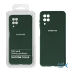 قاب نیو سیلیکون محافظ لنزدار RFF مدل Samsung A12 / M12 / F12 سبز تیره (پک دار)