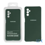 قاب نیو سیلیکون محافظ لنزدار RFF مدل Samsung M52 سبز تیره (پک دار)