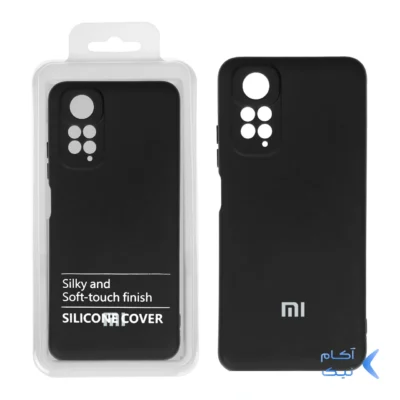 قاب نیو سیلیکون محافظ لنزدار RFF مدل Xiaomi Redmi Note 11S / Note 11 - 4G مشکی (پک دار)