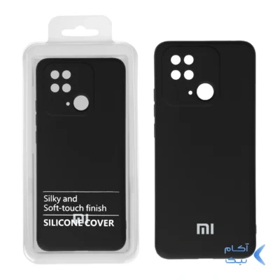 قاب نیو سیلیکون محافظ لنزدار RFF مدل Xiaomi Redmi 10C / Poco C40 مشکی (پک دار)