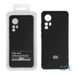 قاب نیو سیلیکون محافظ لنزدار RFF مدل Xiaomi Mi 12 / Mi 12X مشکی (پک دار)