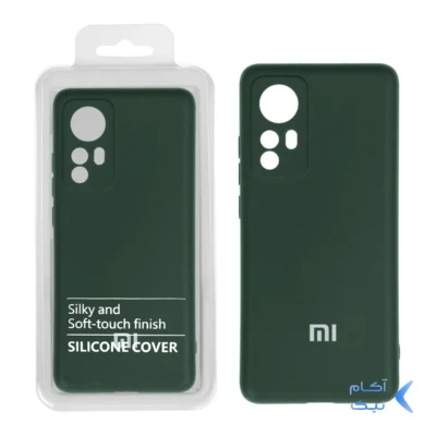 قاب نیو سیلیکون محافظ لنزدار RFF مدل Xiaomi Mi 12 / Mi 12X سبز تیره (پک دار)