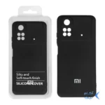 قاب نیو سیلیکون محافظ لنزدار RFF مدل Xiaomi Poco M4 Pro مشکی (پک دار)