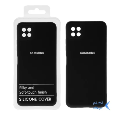 قاب نیو سیلیکون محافظ لنزدار RFF مدل Samsung A22 - 5G - مشکی کد1 (پک دار)