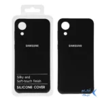 قاب نیو سیلیکون محافظ لنزدار RFF مدل Samsung A03 Core - مشکی (پک دار)