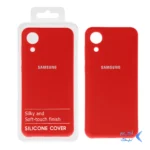 قاب نیو سیلیکون محافظ لنزدار RFF مدل Samsung A03 Core - قرمز (پک دار)