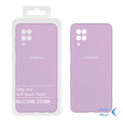 قاب نیو سیلیکون محافظ لنزدار RFF مدل Samsung A12 / F12 / M12 - یاسی (پک دار)