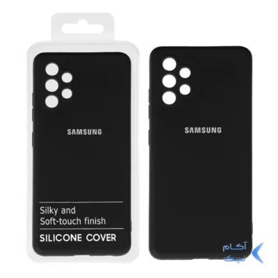قاب نیو سیلیکون محافظ لنزدار RFF مدل Samsung A32 - 4G - مشکی (پک دار)