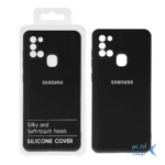 قاب نیو سیلیکون محافظ لنزدار RFF مدل Samsung A21S - مشکی کد 2 (پک دار)