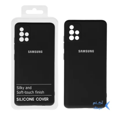 قاب نیو سیلیکون محافظ لنزدار RFF مدل Samsung A51 - 4G - مشکی (پک دار)