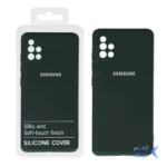قاب نیو سیلیکون محافظ لنزدار RFF مدل Samsung A51 - 4G - سبز تیره (پک دار)